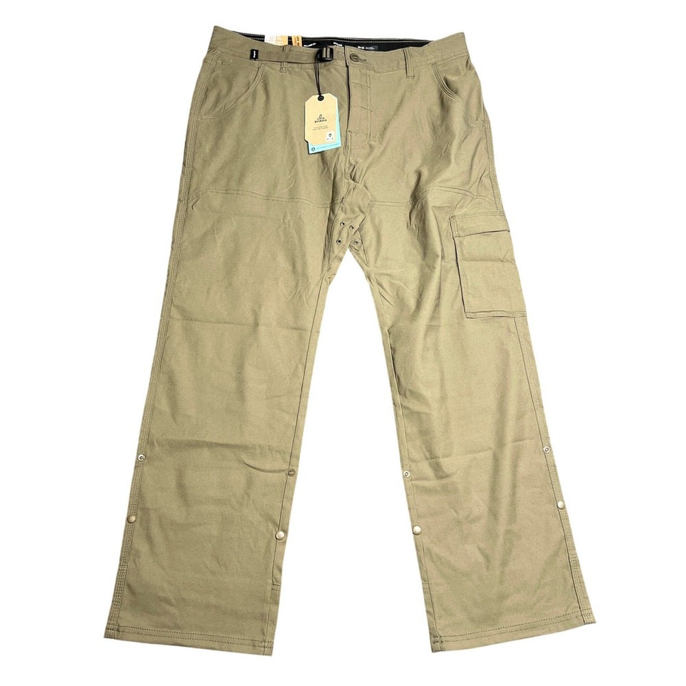 NWT Prana Stretch Zion Pant II Mens 35x30 Relaxed Fit Hiking Slate Green 1969791